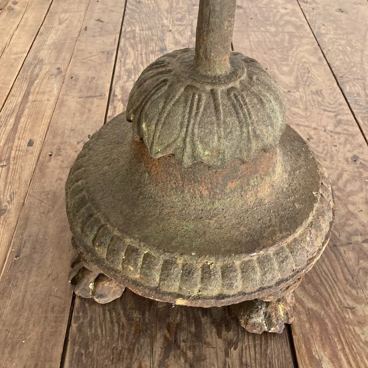 19th Century Cast Iron Pedestal Table-photo-4