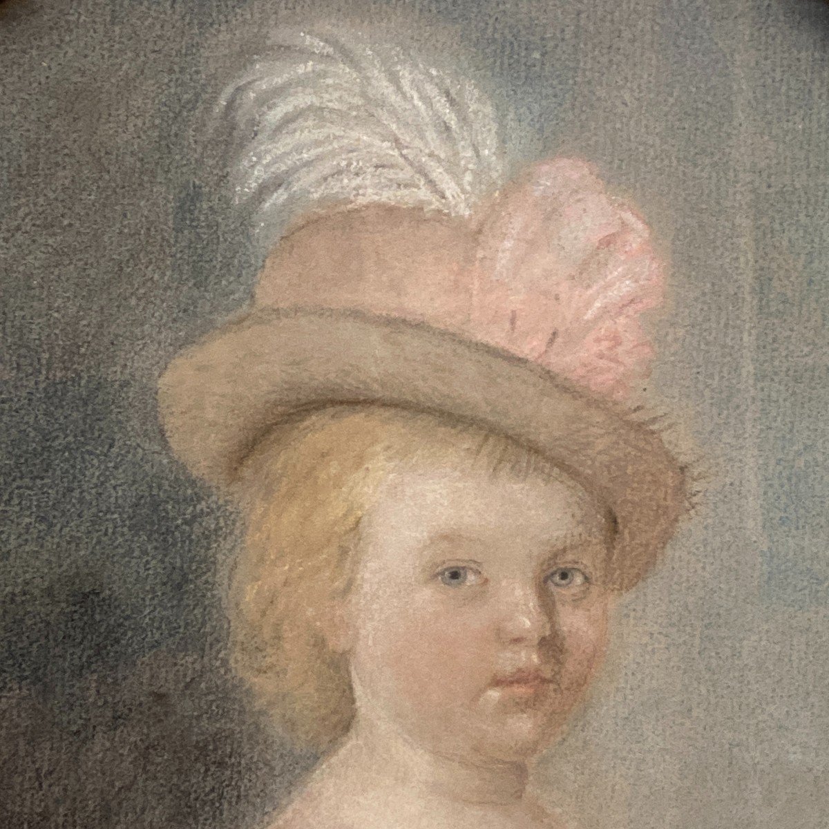 Portrait Of A Young Girl, Late 18th Century-photo-2