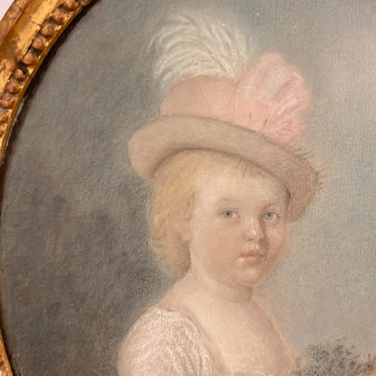 Portrait Of A Young Girl, Late 18th Century-photo-2