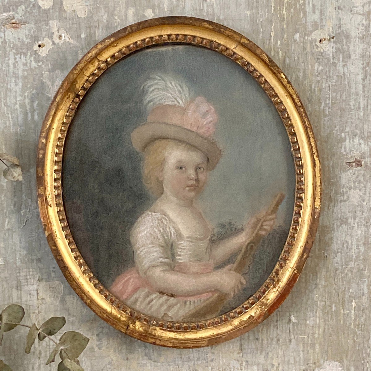 Portrait Of A Young Girl, Late 18th Century-photo-4