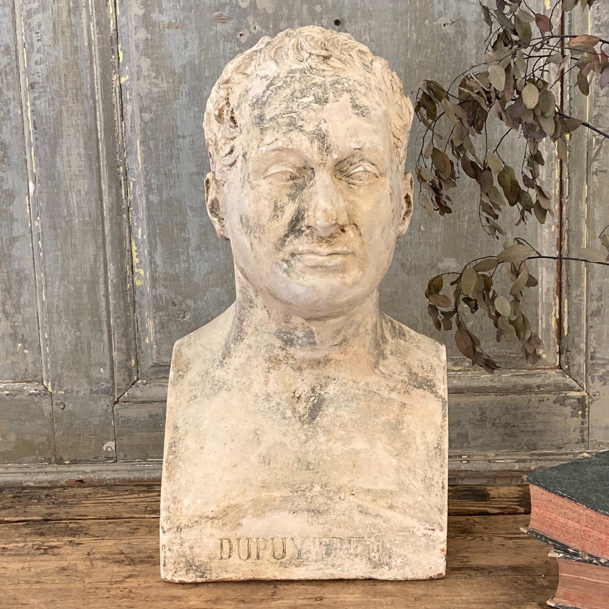 Plaster Bust Of Baron Guillaume Dupuytren-photo-3