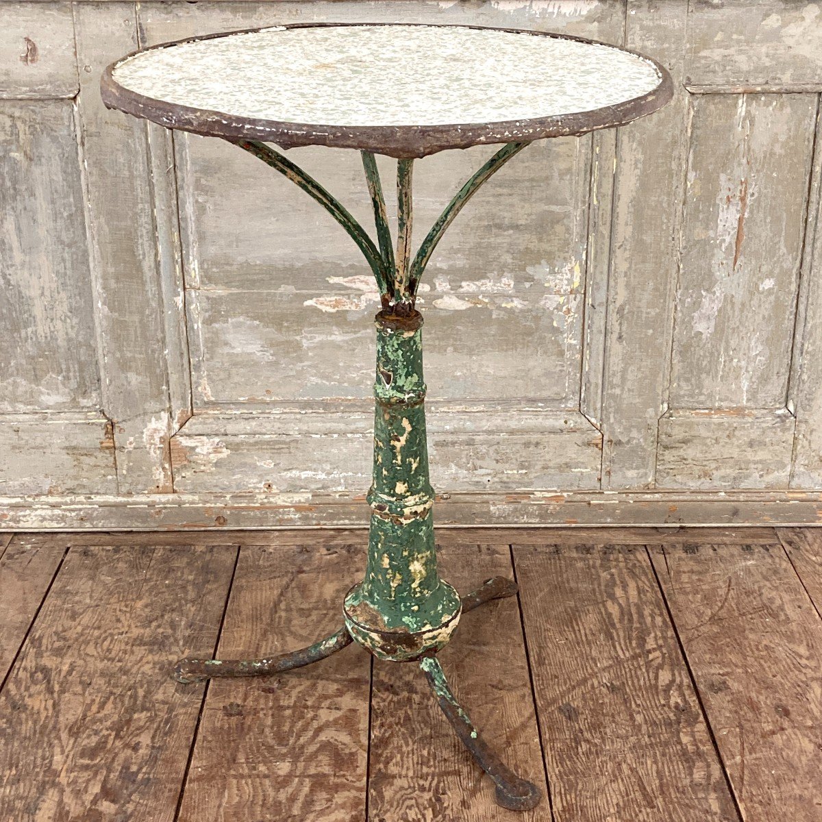 19th Century Cast Iron Pedestal Table-photo-2