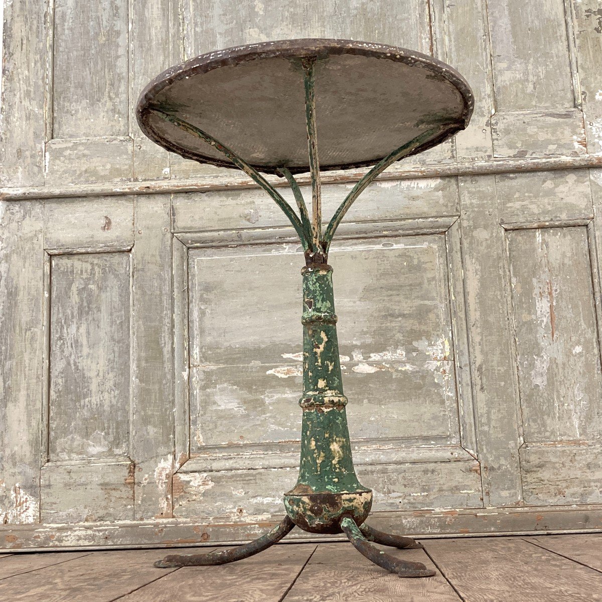 19th Century Cast Iron Pedestal Table-photo-3