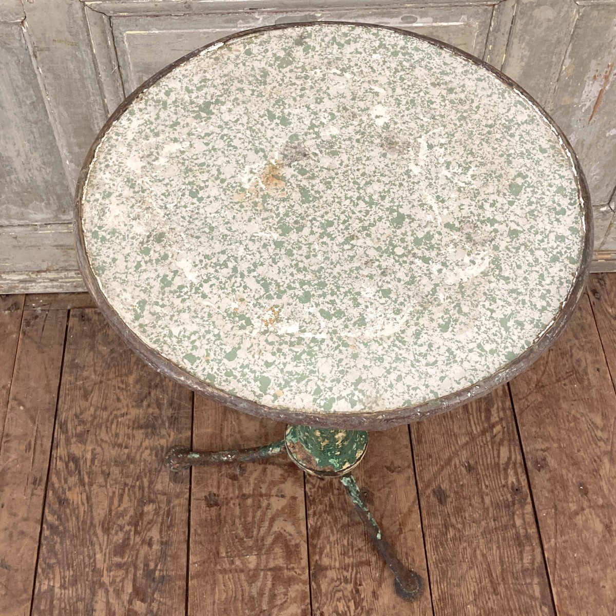 19th Century Cast Iron Pedestal Table-photo-4