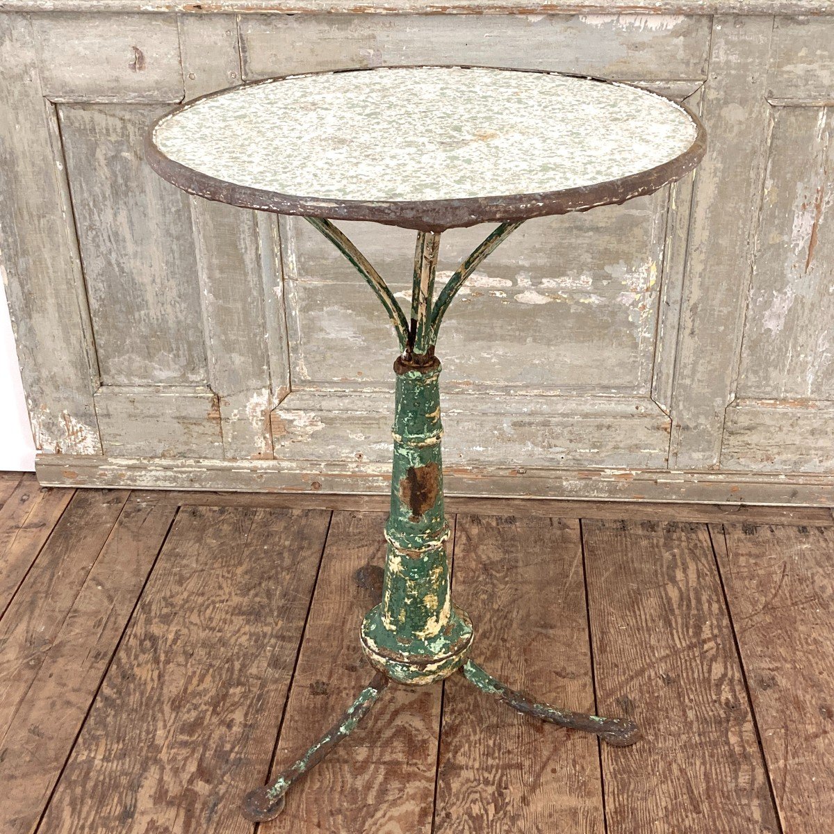 19th Century Cast Iron Pedestal Table-photo-4