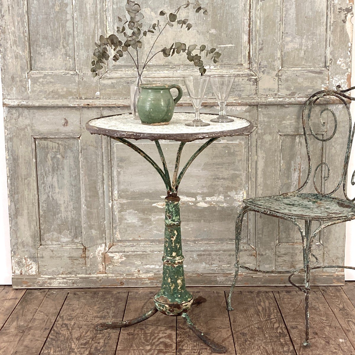 19th Century Cast Iron Pedestal Table