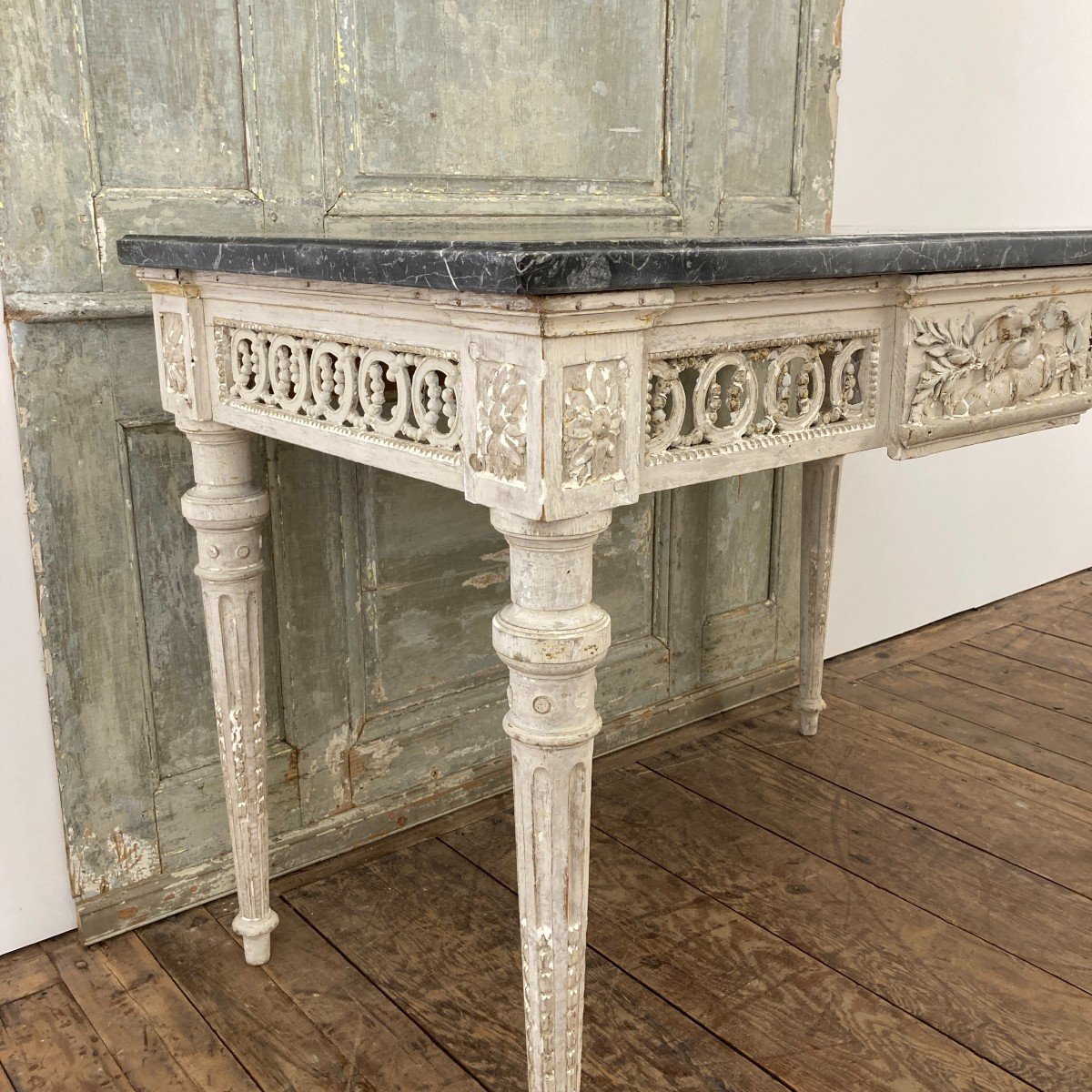 Large 4-legged Console From The Louis XVI Period-photo-1