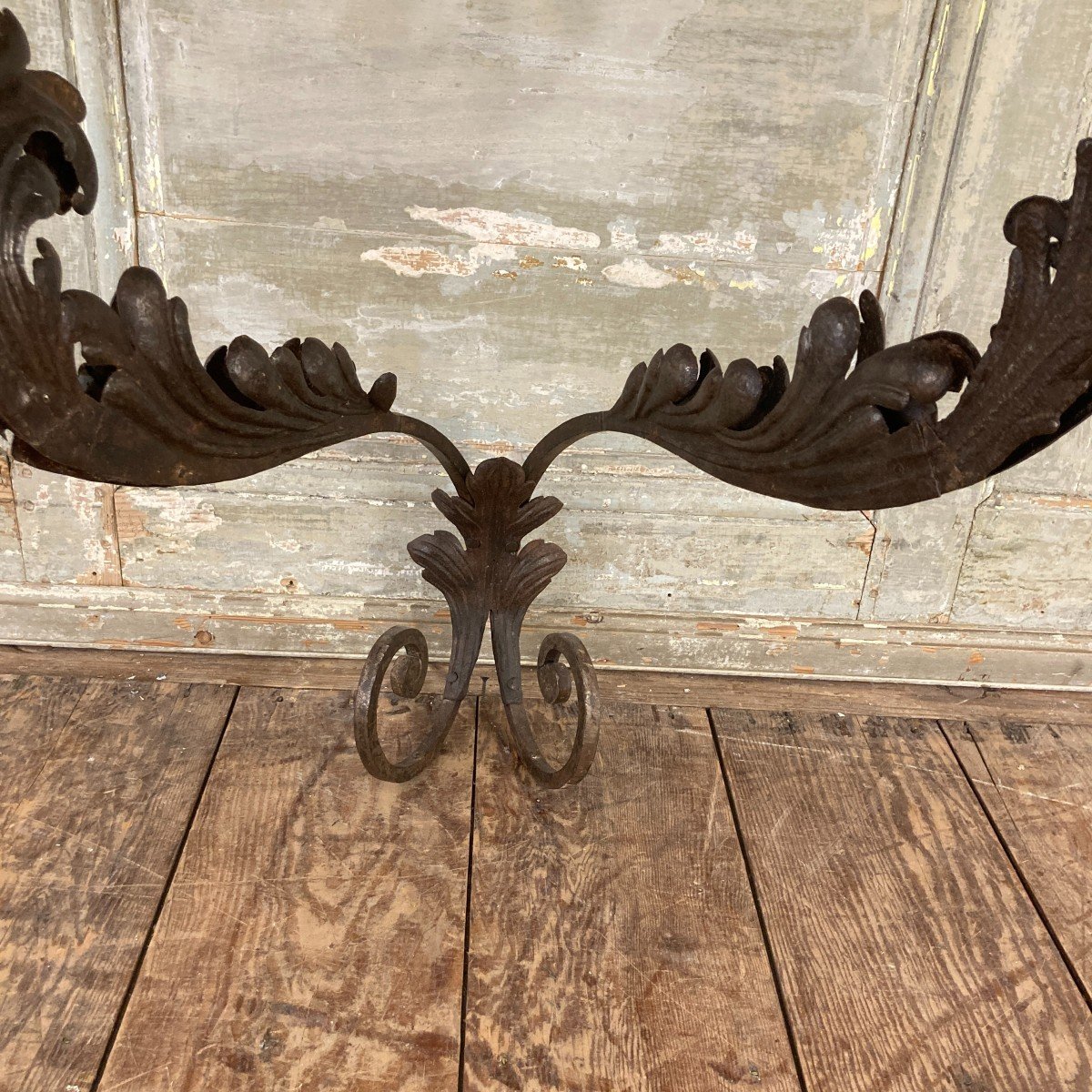 18th Century Provencal Wrought Iron Console-photo-4