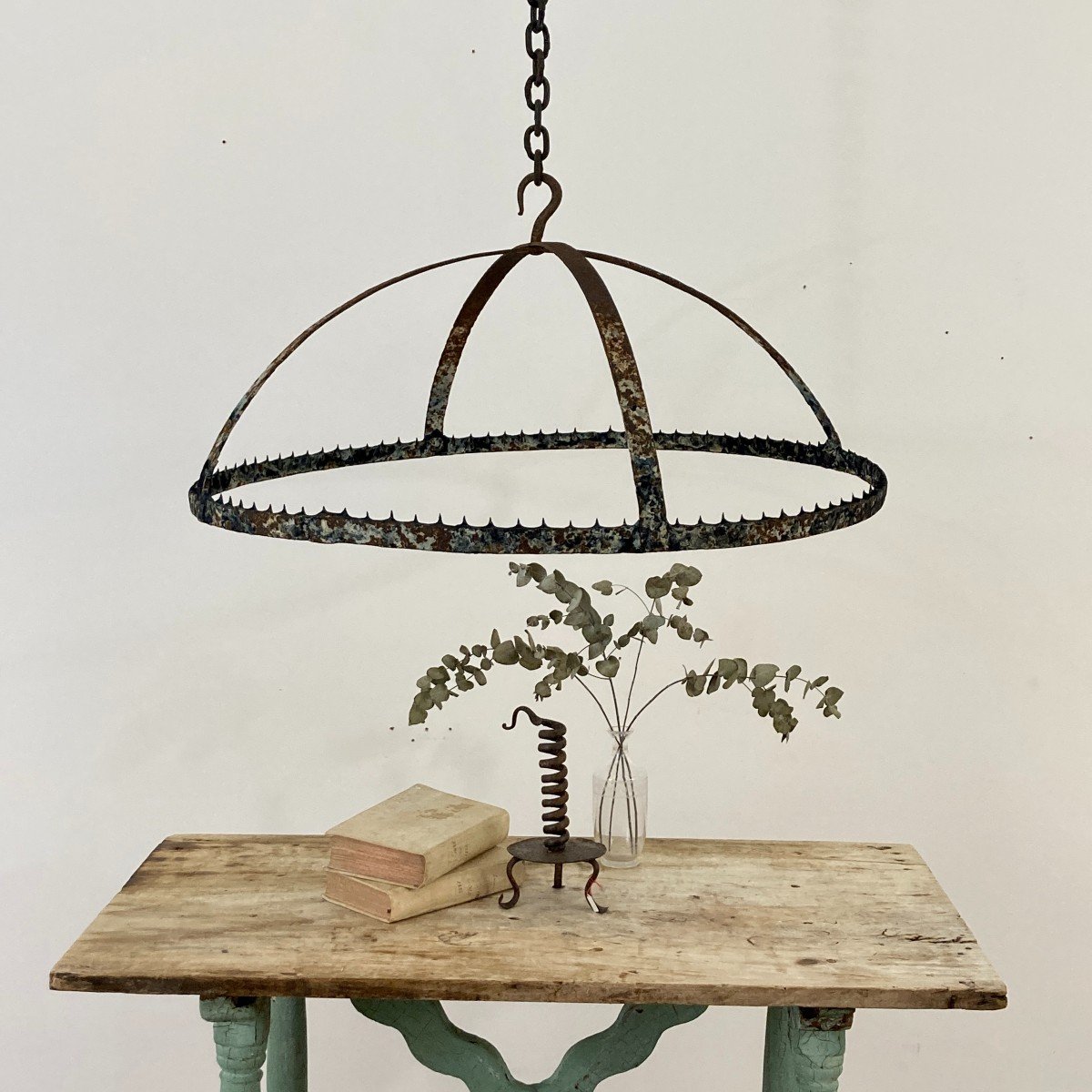 17th Century Wrought Iron Office Crown