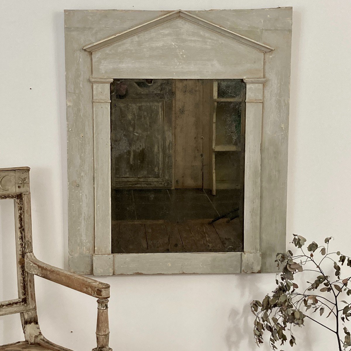 Directoire Period Woodwork Mirror-photo-5