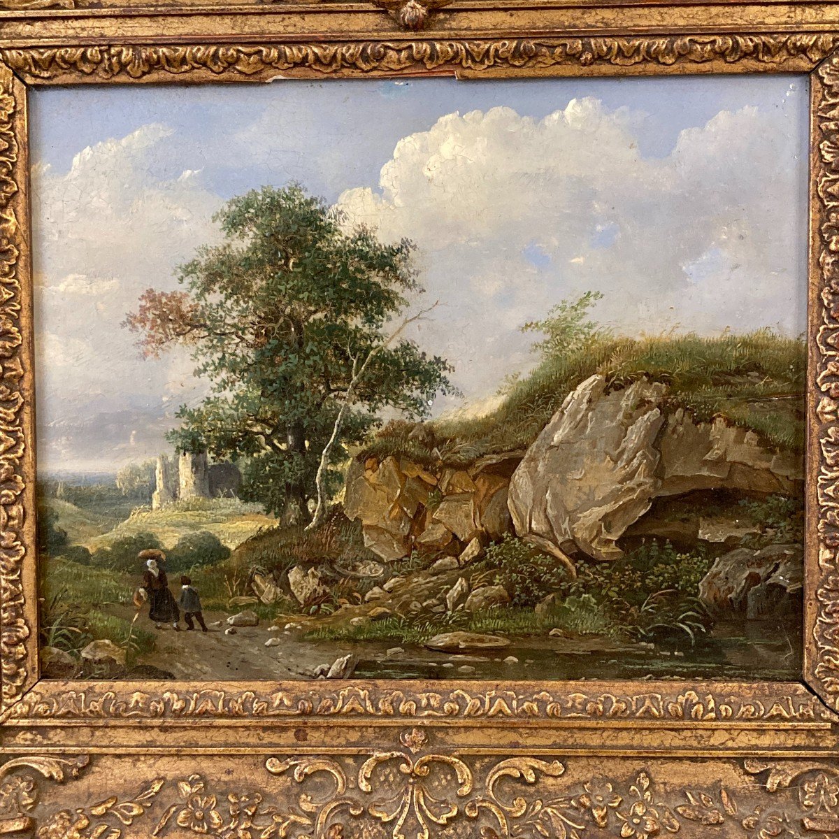 Oil On Panel 19th Century-photo-3