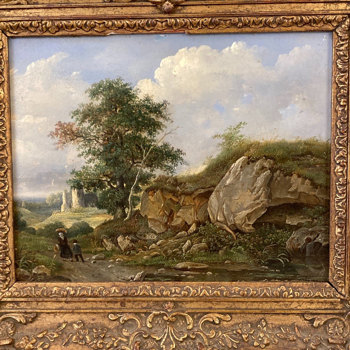 Oil On Panel 19th Century-photo-5