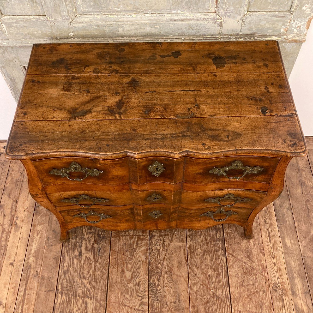 Small Curved Chest Of Drawers 18th Century-photo-1