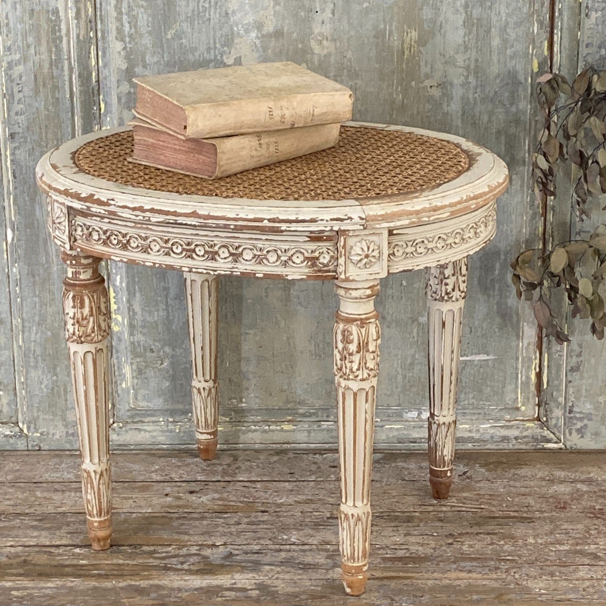 Tabouret de style Louis XVI-photo-2