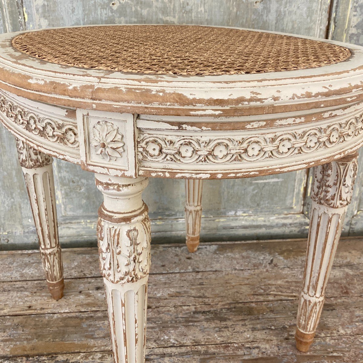 Tabouret de style Louis XVI-photo-3