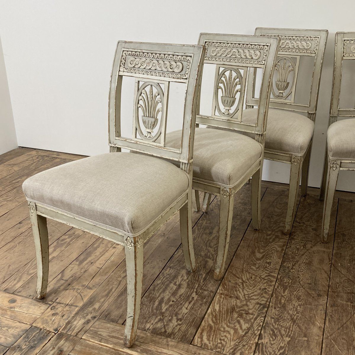 Set Of 6 Directoire Chairs-photo-2