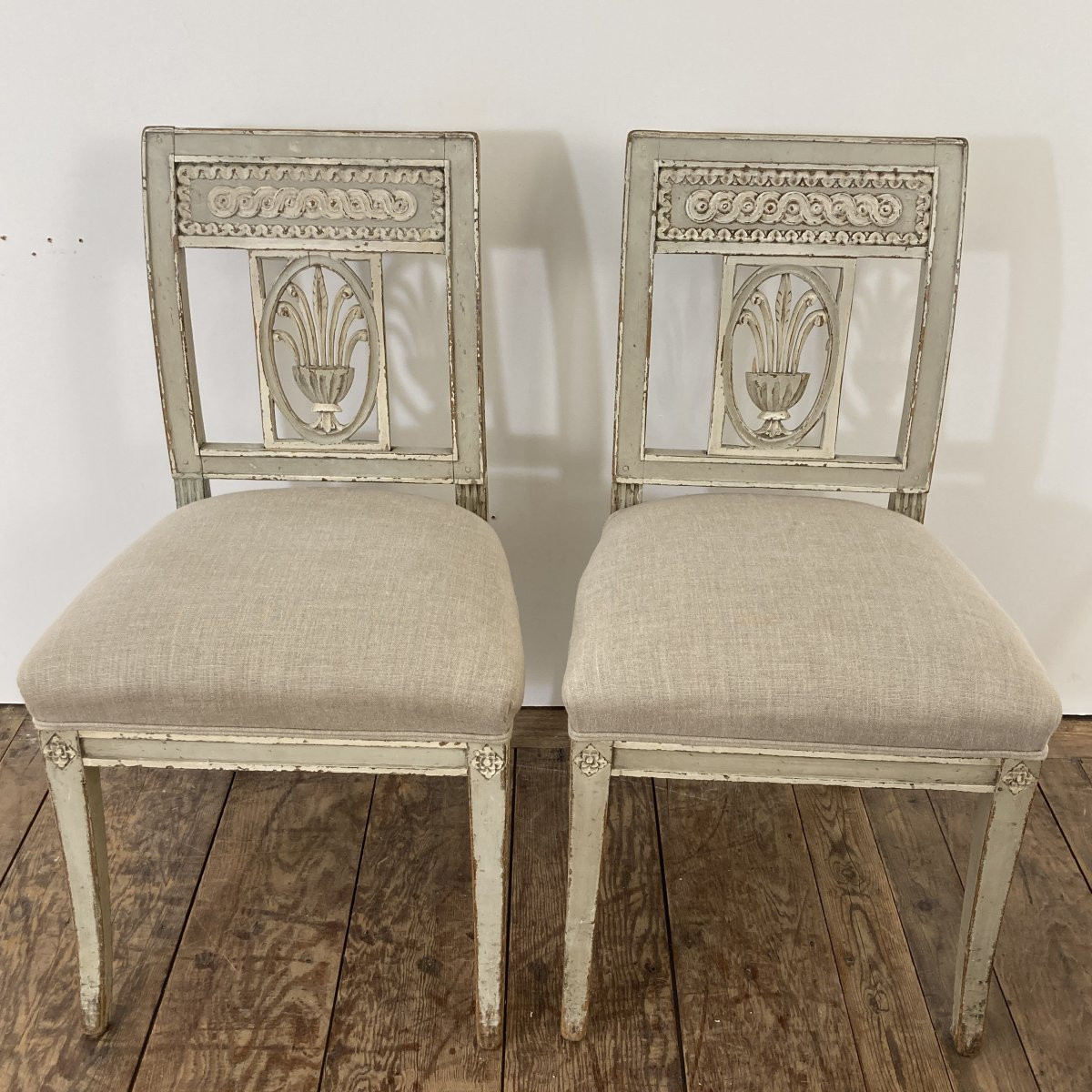 Set Of 6 Directoire Chairs-photo-2