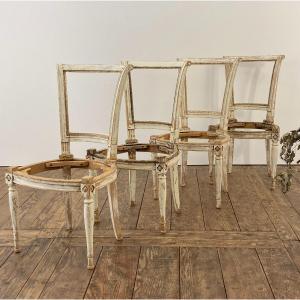 Set Of 4 Directoire Style Chairs