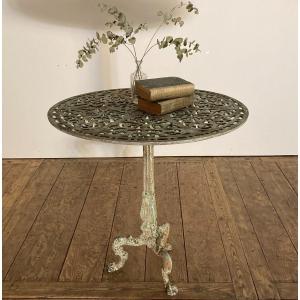 19th Century Cast Iron Pedestal Table