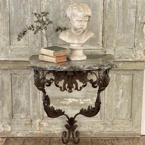 18th Century Provencal Wrought Iron Console