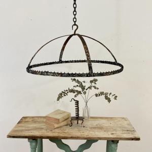 17th Century Wrought Iron Office Crown