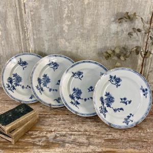 Suite de 4 assiettes en porcelaine de Chine