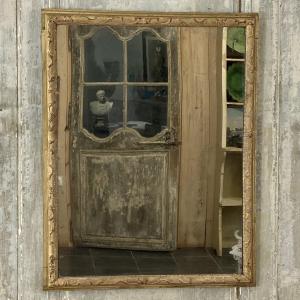 18th Century Gilded Wood Paneling Mirror