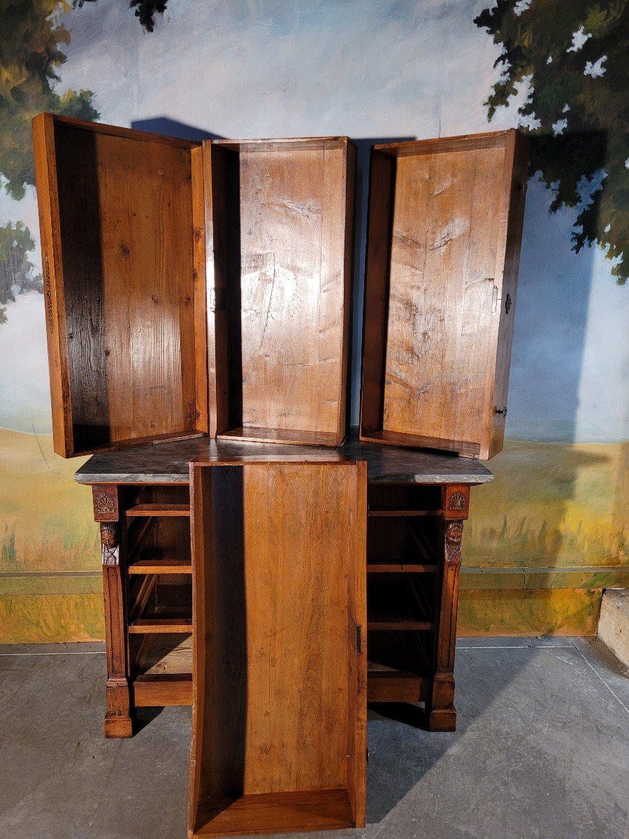 Chest Of Drawers Restoration Period In Walnut-photo-2