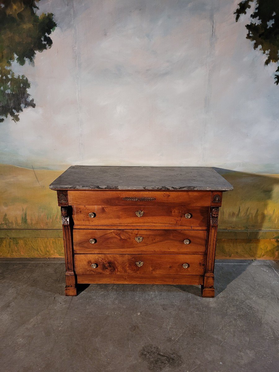 Chest Of Drawers Restoration Period In Walnut