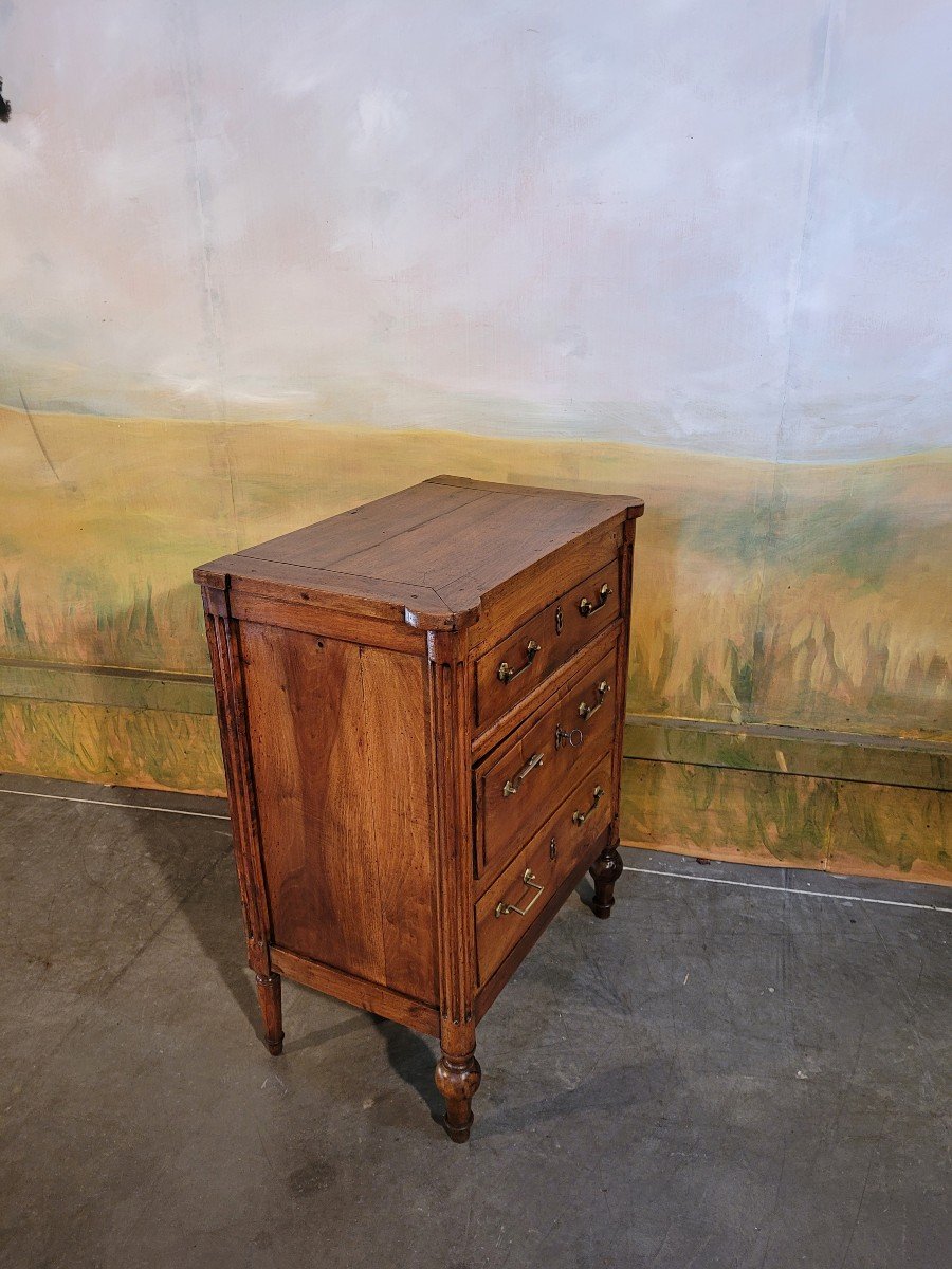 Small Louis XVI Commode In Cherry-photo-2