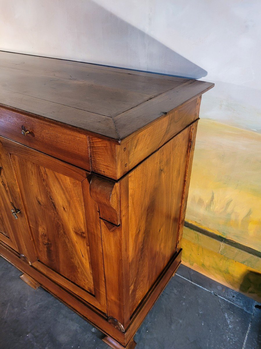 Sideboard Restoration Period In Solid Walnut.-photo-5