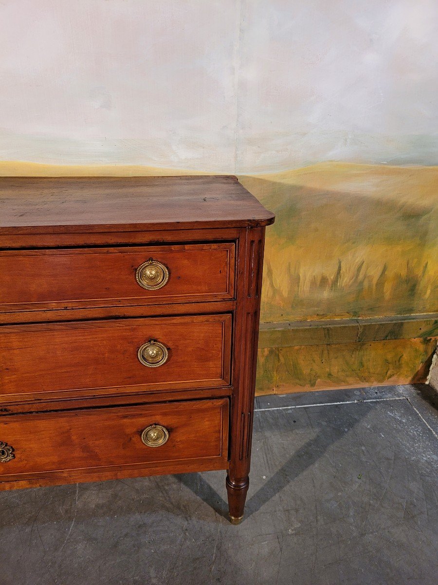 Small Louis XVI Commode In Cherry-photo-5