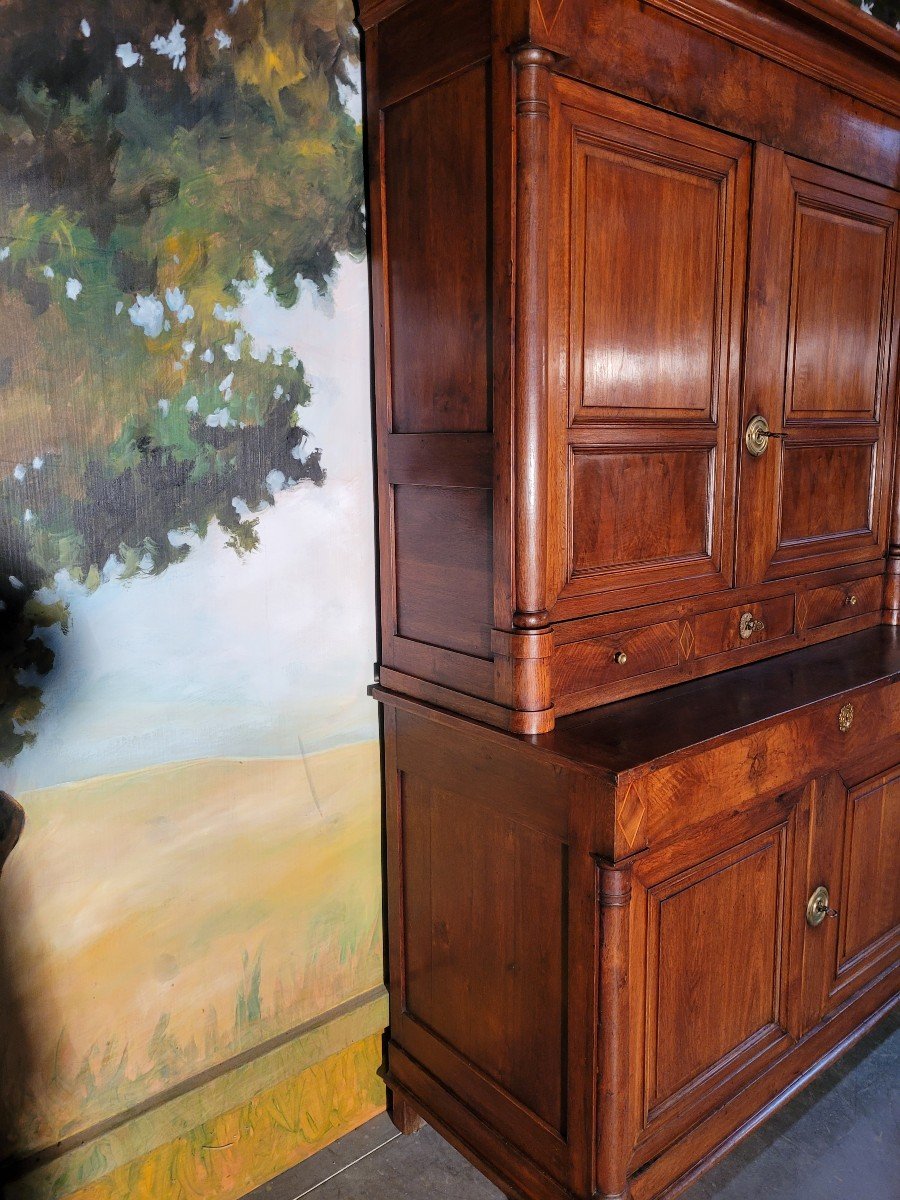 Empire Period Double Sideboard In Oak-photo-6