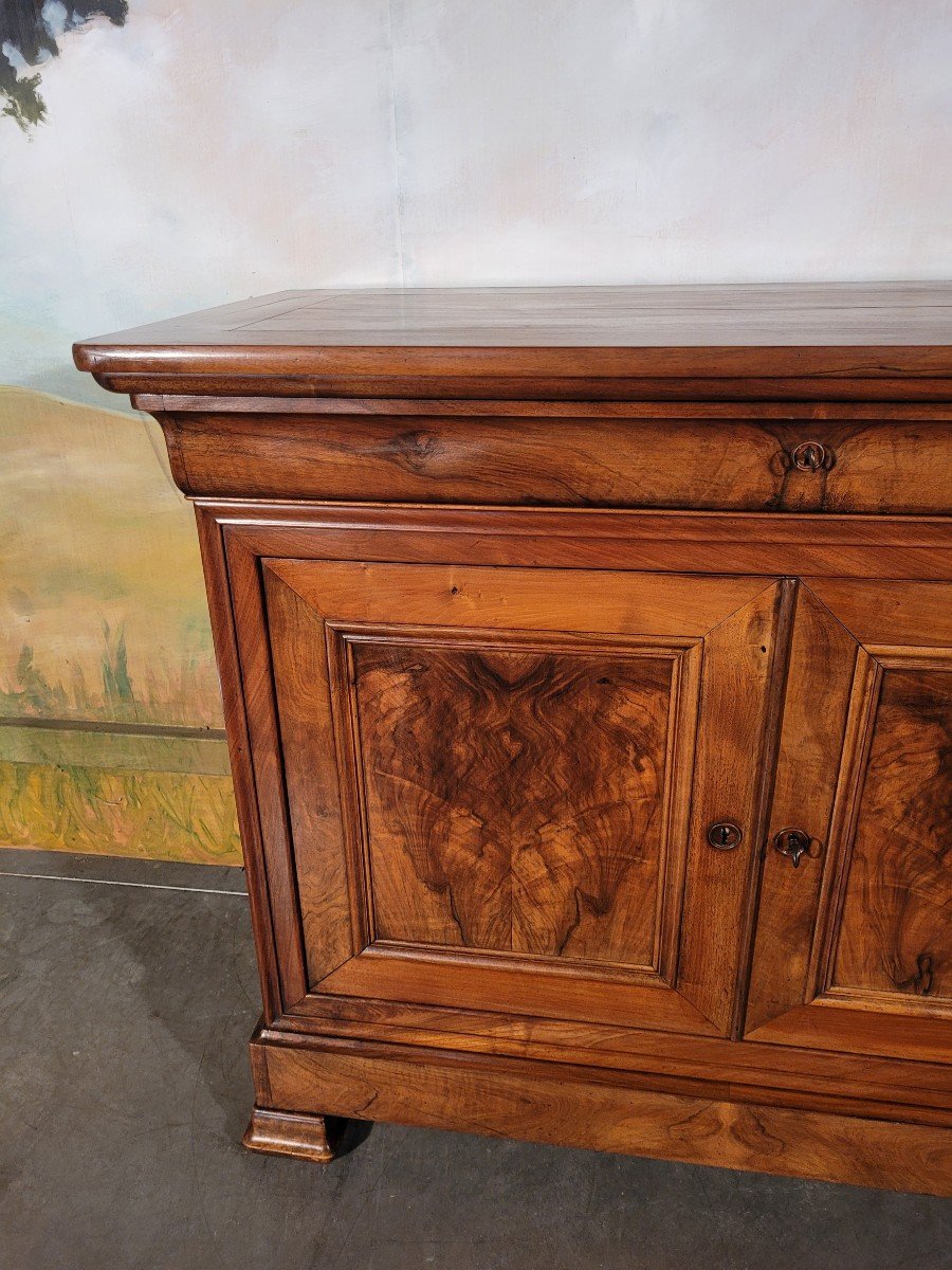 Louis Philippe Period Low Buffet In Walnut-photo-8