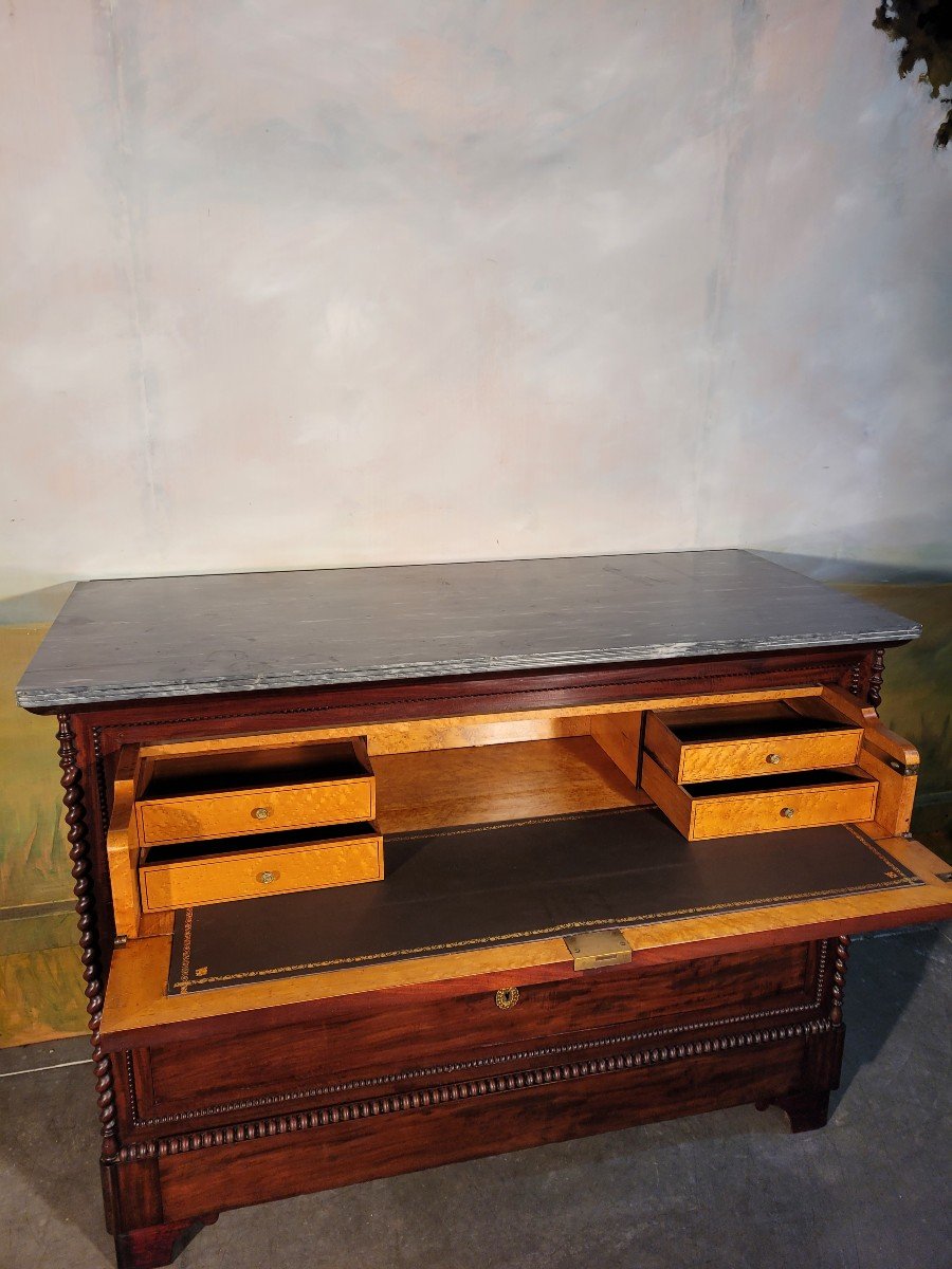 19th Century Mahogany Desk Commode -photo-3