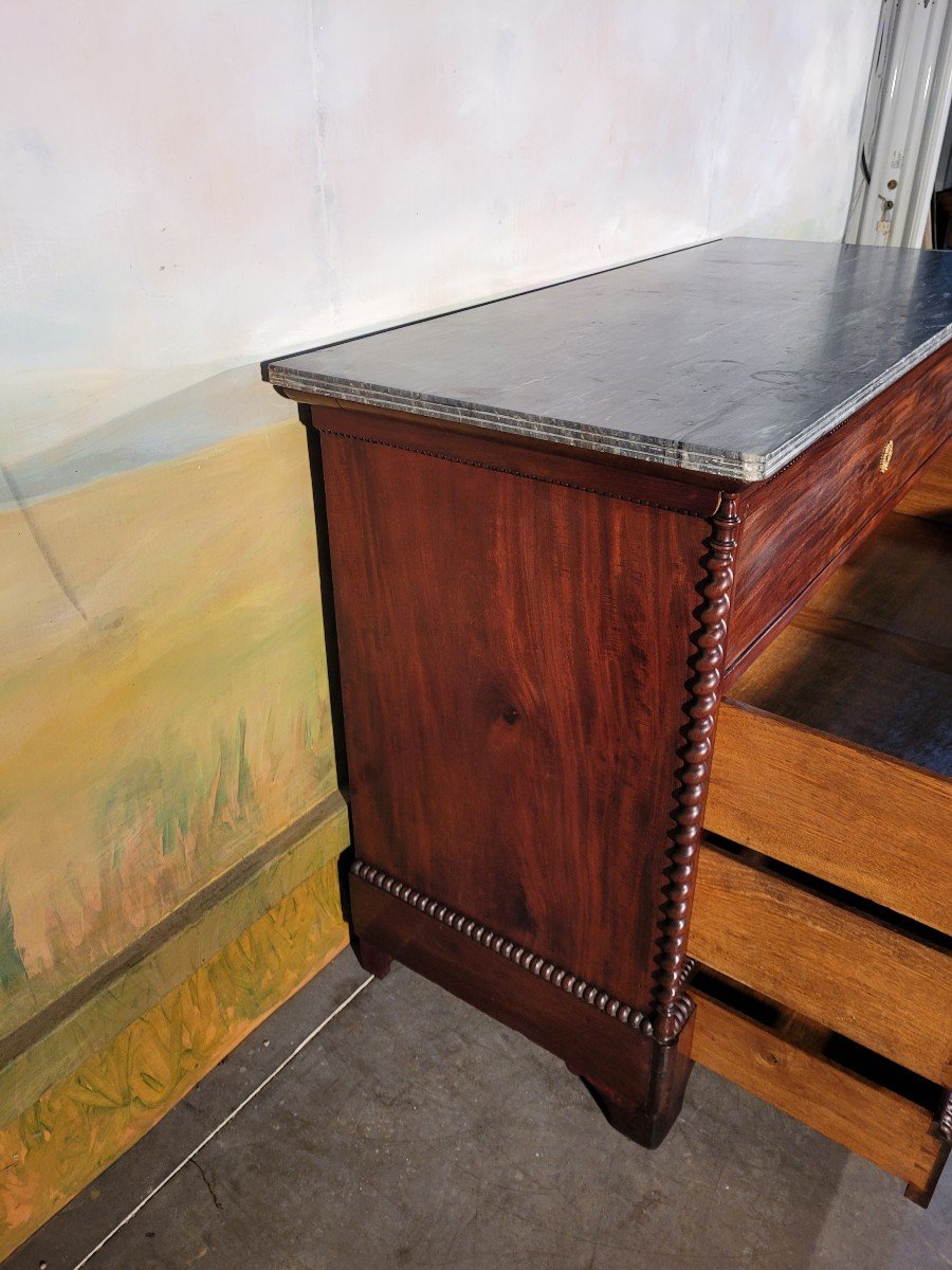 19th Century Mahogany Desk Commode -photo-4