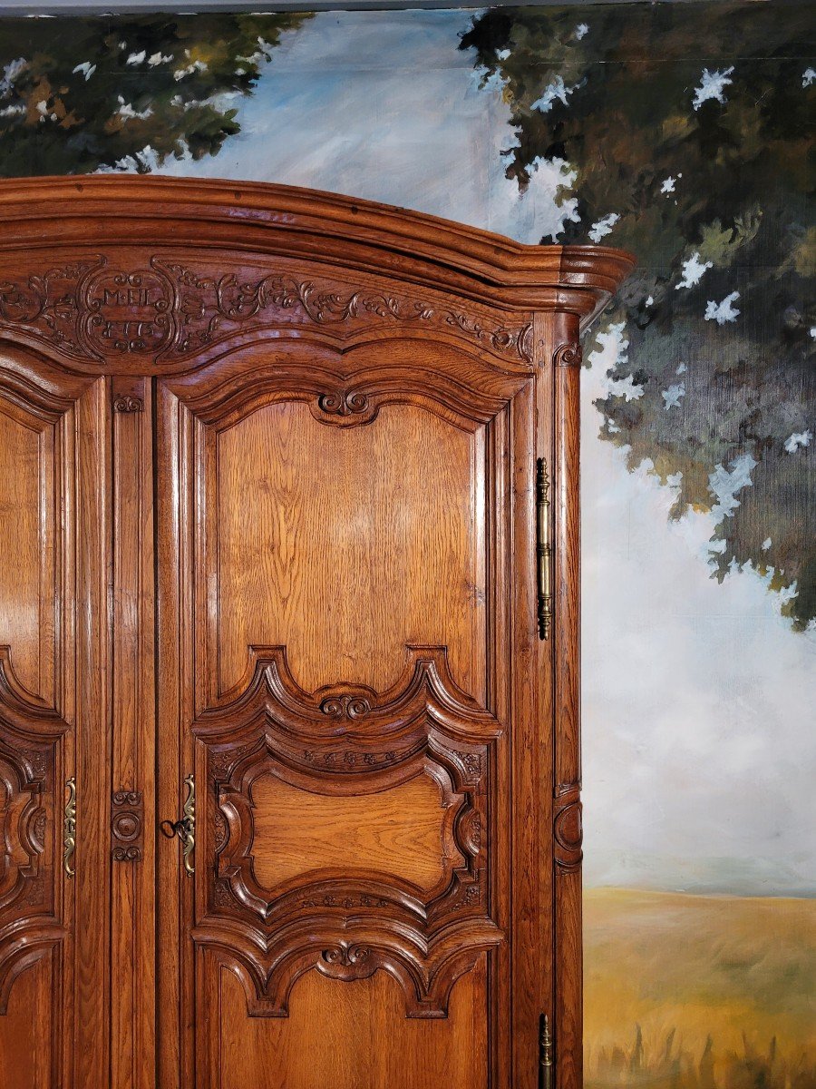 Louis XIV Period Carved Oak Cabinet-photo-2