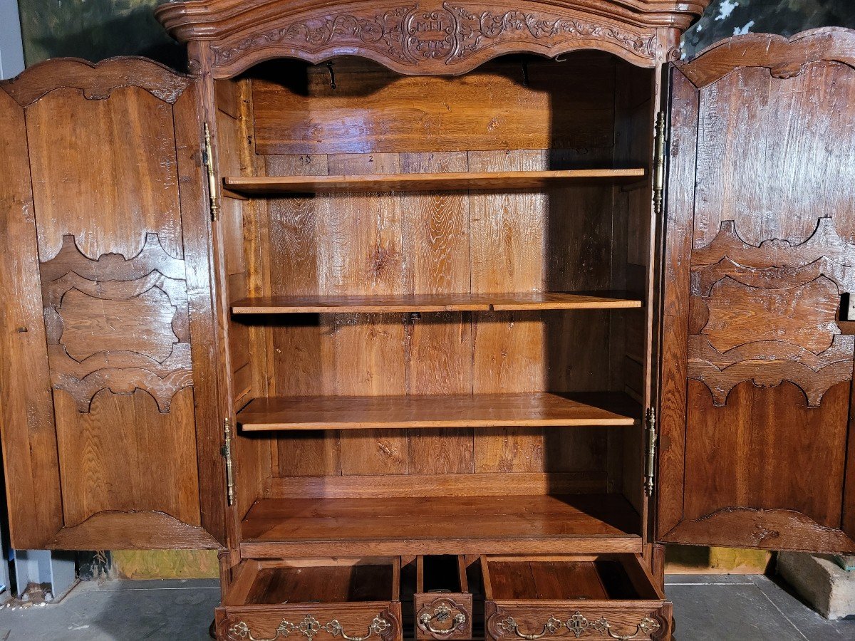 Louis XIV Period Carved Oak Cabinet-photo-6