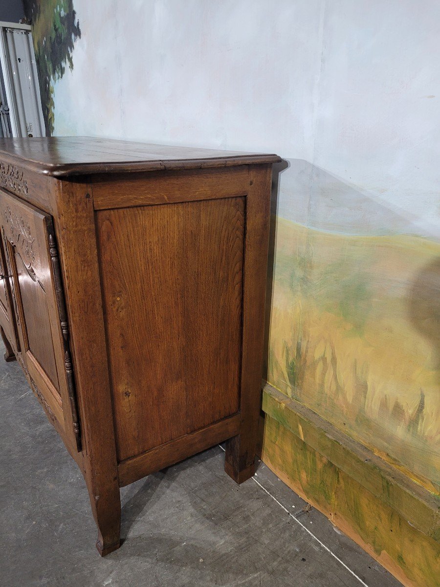 Low Normandy Oak Buffet, 19th Century-photo-1