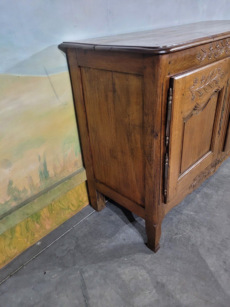 Low Normandy Oak Buffet, 19th Century-photo-2