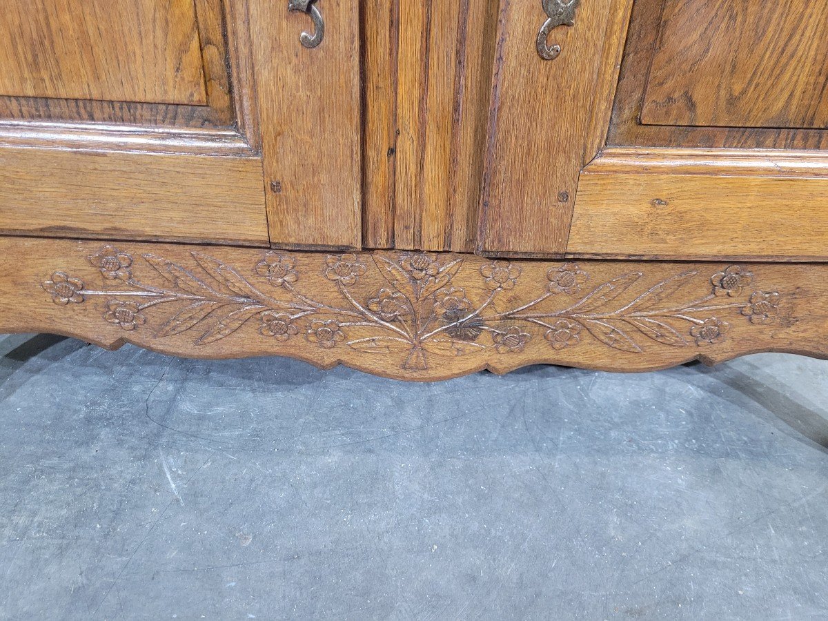 Low Normandy Oak Buffet, 19th Century-photo-3