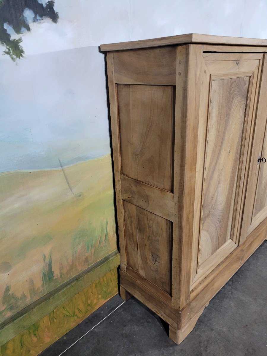 Armoire Bassette Louis Philipe En Noyer Massif-photo-3