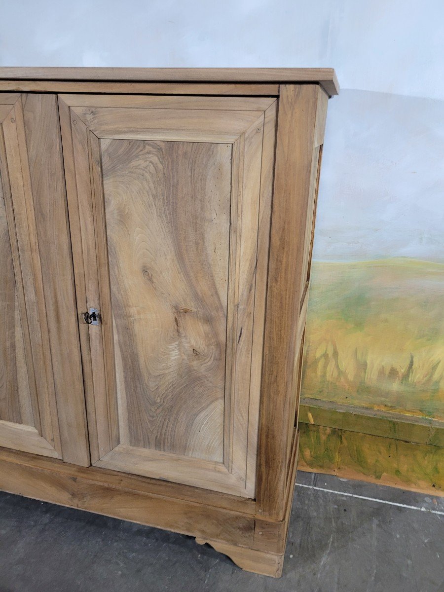 Armoire Bassette Louis Philipe En Noyer Massif-photo-2