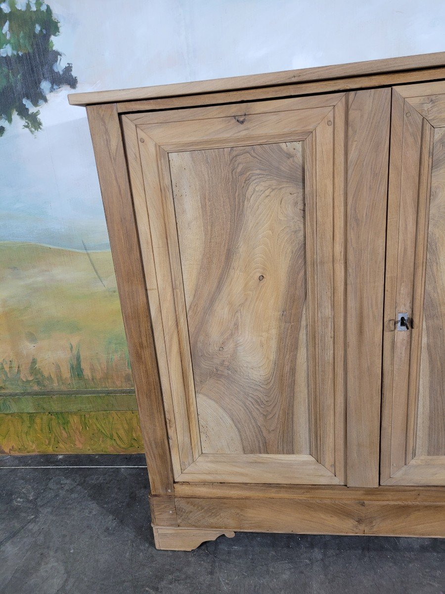 Armoire Bassette Louis Philipe En Noyer Massif-photo-3