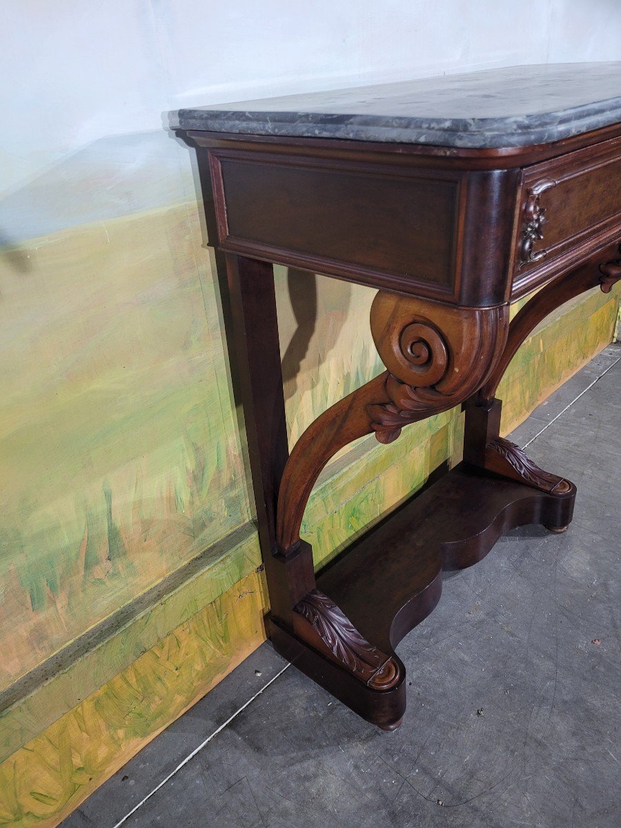 Restoration Period Mahogany Console-photo-3