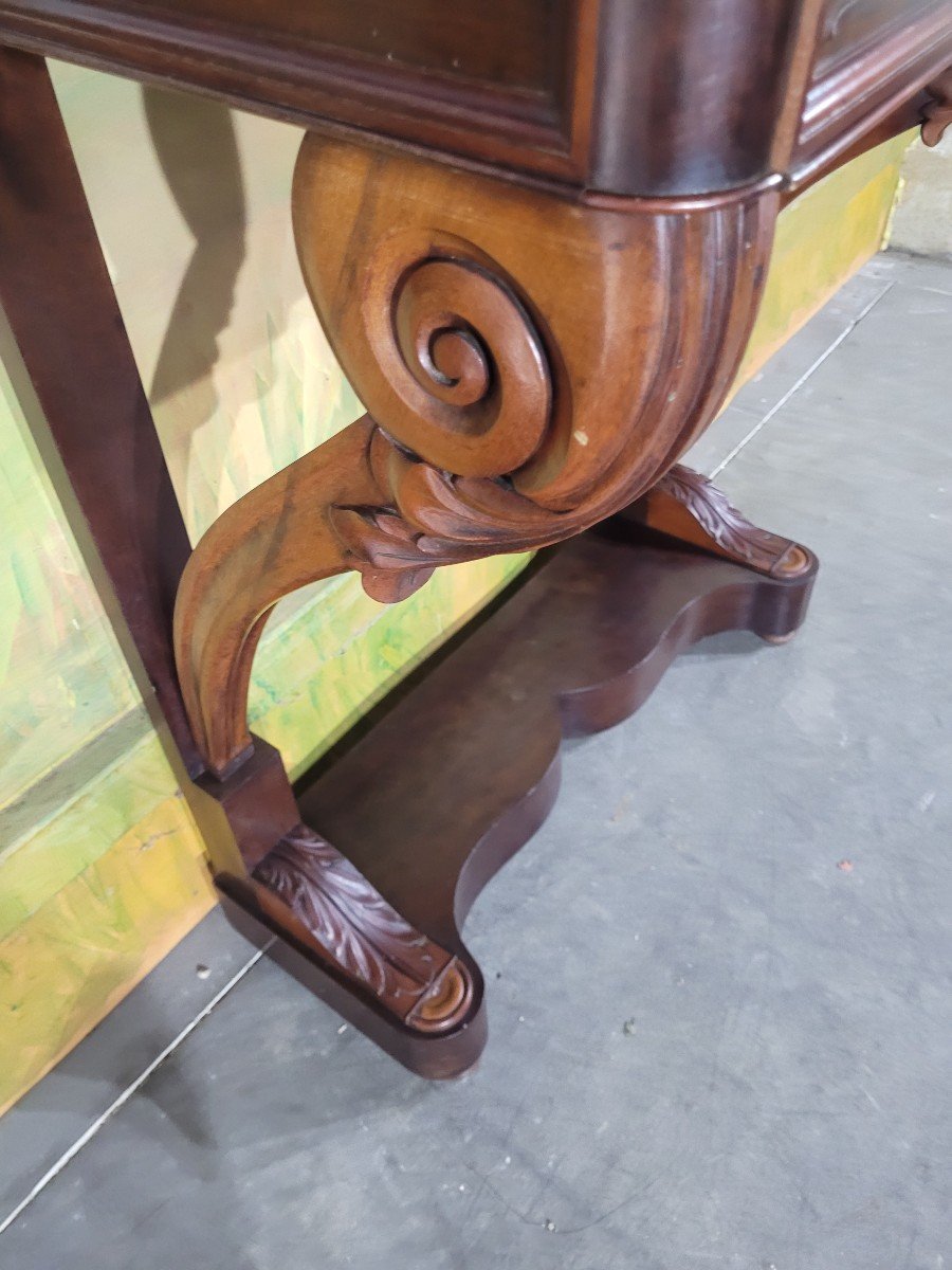 Restoration Period Mahogany Console-photo-4