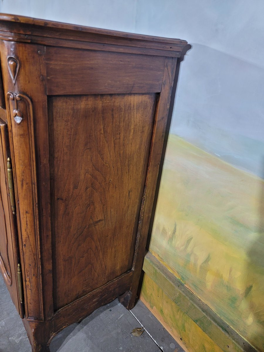 Louis XV Period Sideboard In Solid Cherry Wood-photo-5