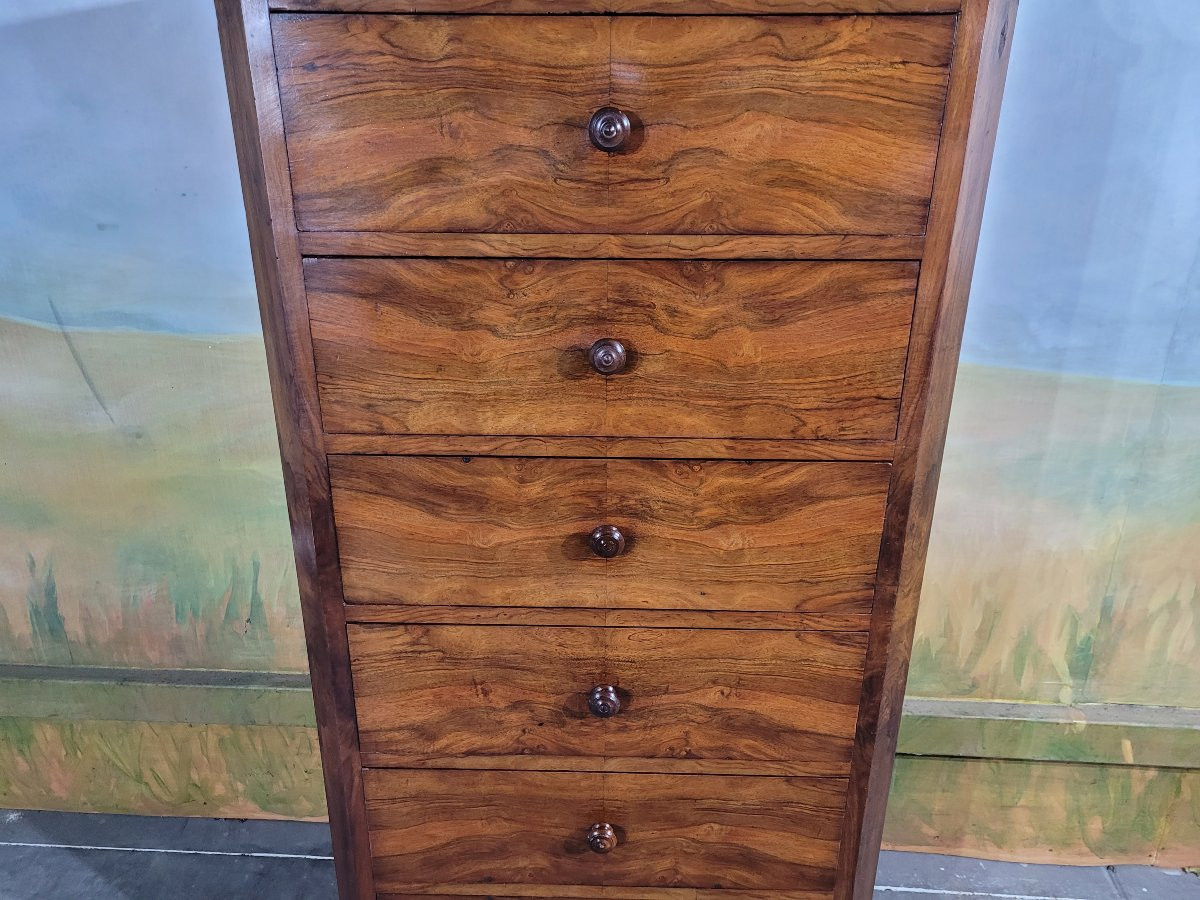 Large Chest Of Drawers, 19th Century, In Walnut-photo-3