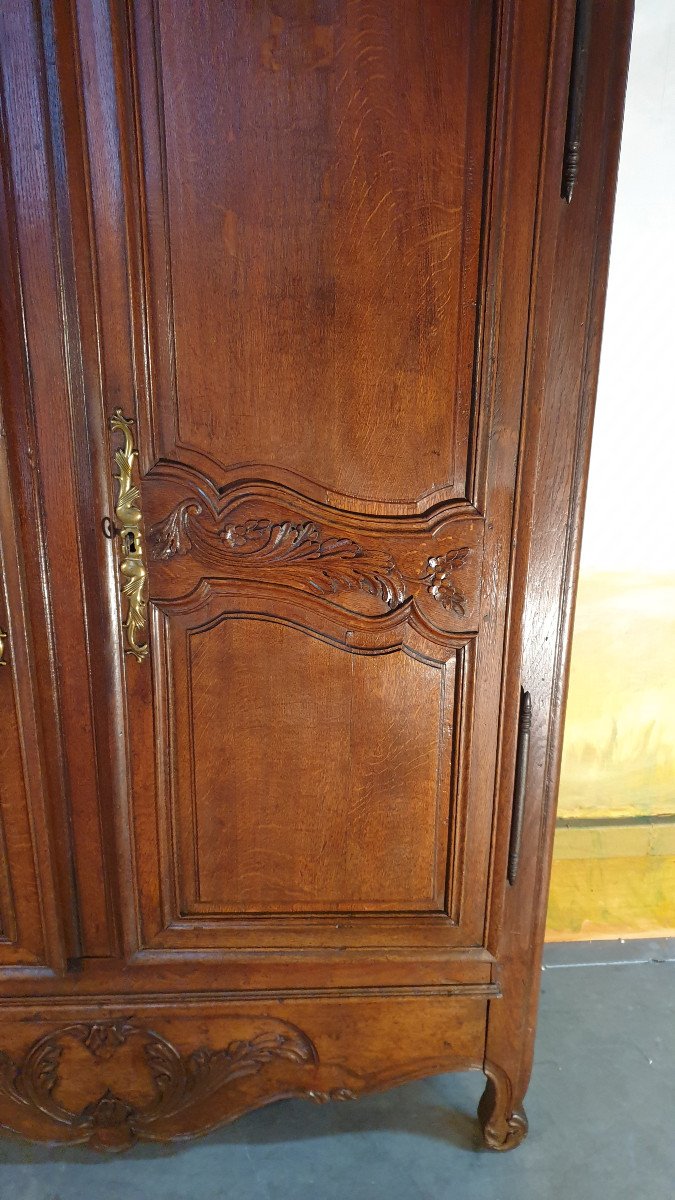 Petite Armoire Louis XV En Chêne XVIII ème Siècle-photo-3