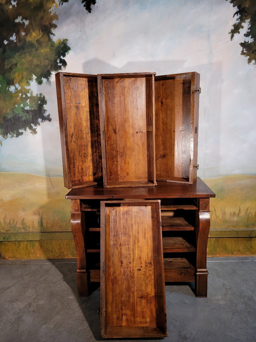 Chest Of Drawers Restoration Period In Walnut-photo-2